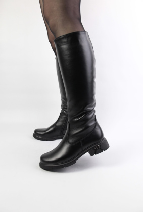 Ботфорты кожаные Benito 44005/2 new- фото 1 - интернет-магазин обуви Pratik