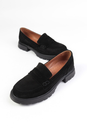 Лоферы замшевые Benito 2196/02/07 new- фото 1 - интернет-магазин обуви Pratik