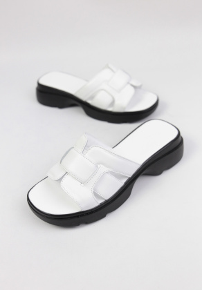 Шлепанцы кожаные Benito 0048-3/06 new- фото 1 - интернет-магазин обуви Pratik