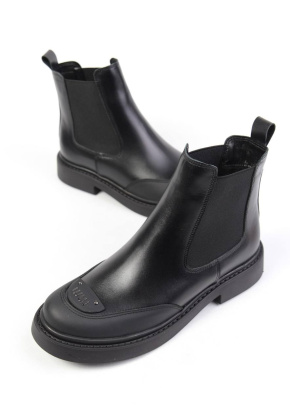 Ботинки кожаные Benito 1275/01-01m/03 new- фото 1 - интернет-магазин обуви Pratik