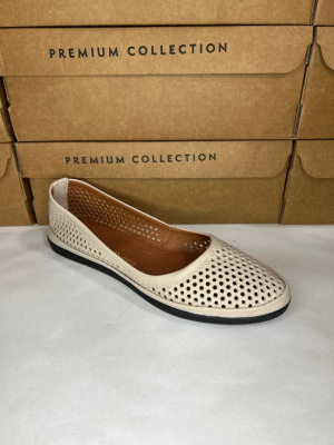 Балетки кожаные Benito 23693/41 new- фото 1 - интернет-магазин обуви Pratik