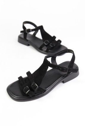 Сандалии замшевые Benito 0114/02 new- фото 1 - интернет-магазин обуви Pratik