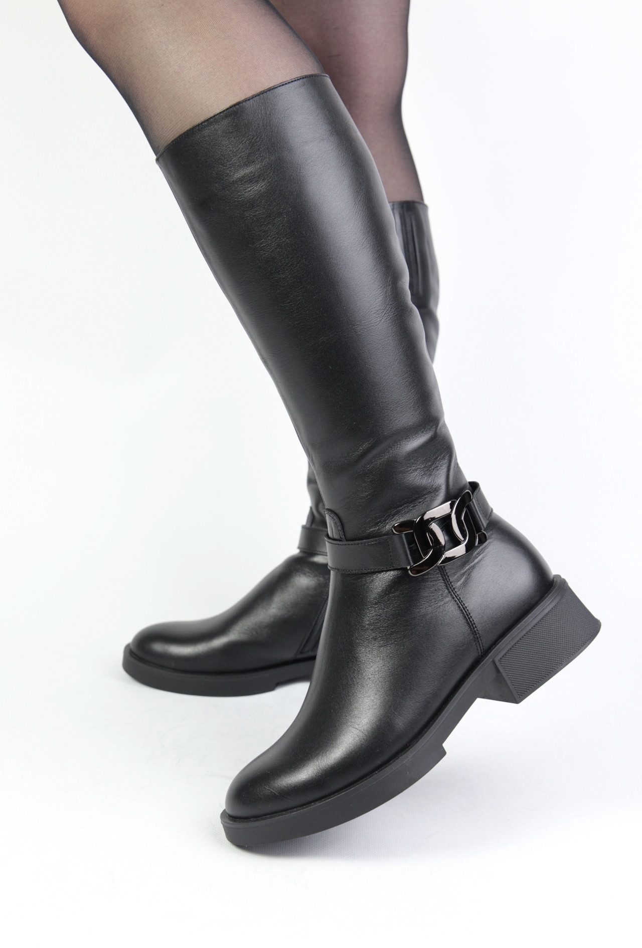 картинка Ботфорты кожаные Benito от магазина Pratik