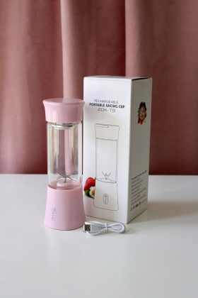 Мини блендер Розовый 06/1- фото 1 - интернет-магазин обуви Pratik