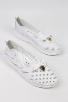 Балетки кожаные Benito 23860/1-1 new- фото 1 - интернет-магазин обуви Pratik