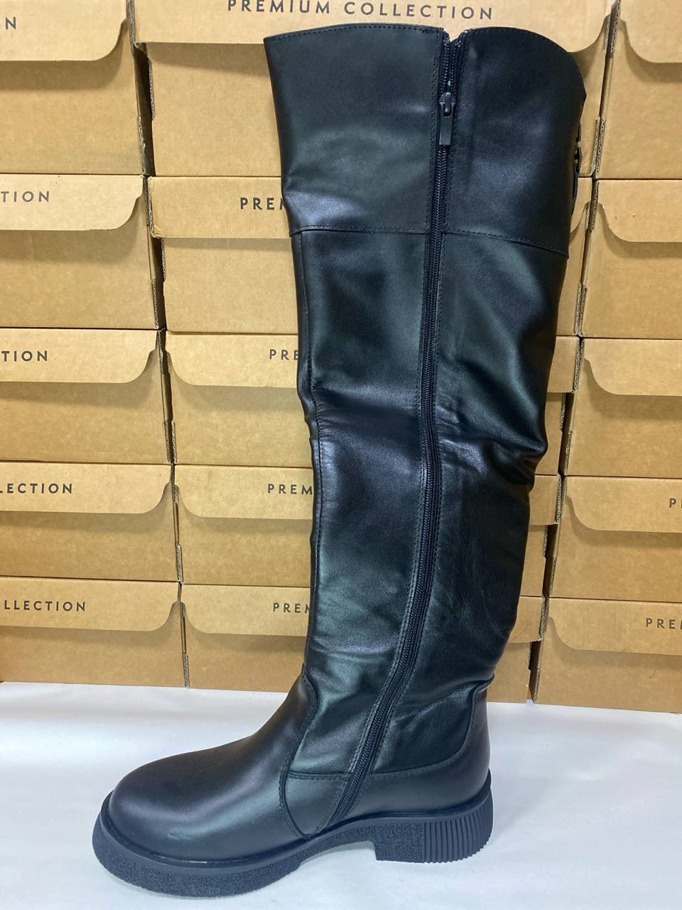 картинка Ботфорты кожаные Benito от магазина Pratik