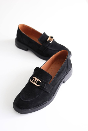 Лоферы замшевые Benito 2165/02/07 new- фото 1 - интернет-магазин обуви Pratik