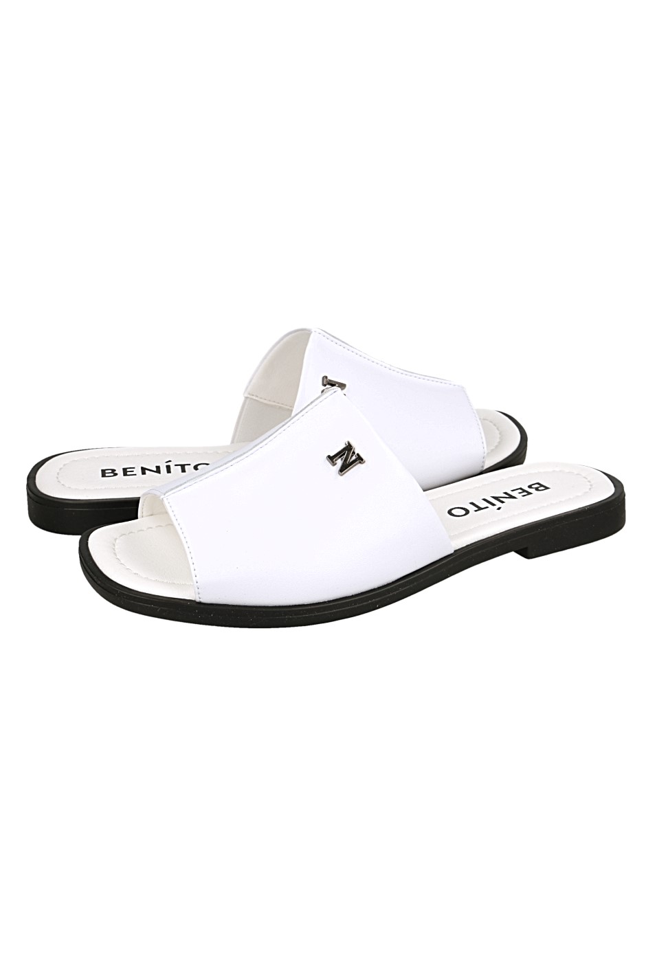 Шлепанцы кожаные Benito 0016/06/19 фото 1 - интернет-магазин обуви Pratik