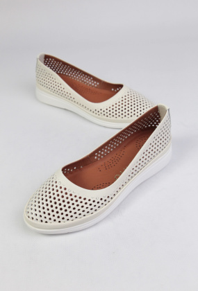 Балетки кожаные Benito 23675/4 new- фото 1 - интернет-магазин обуви Pratik