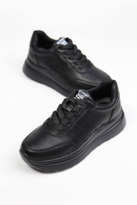Кроссовки кожаные It-ts MT61-1 black- фото 1 - интернет-магазин обуви Pratik
