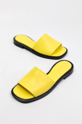 Шлепанцы кожаные Benito 0041/73 new- фото 1 - интернет-магазин обуви Pratik