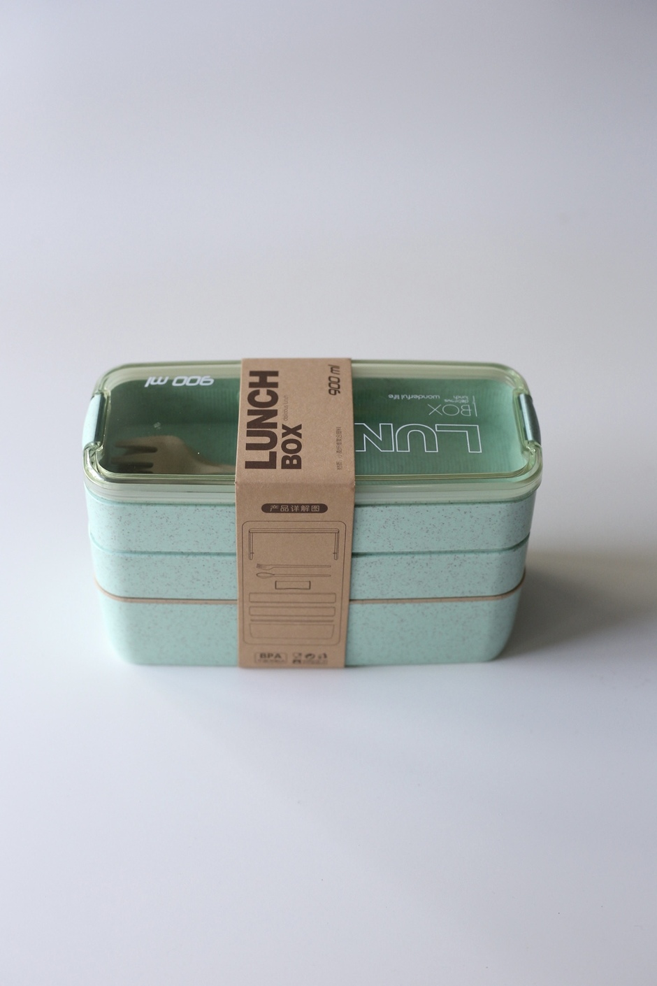 картинка Ланч-бокс 900 мл Зеленый от магазина Pratik