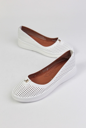 Балетки кожаные Benito 23883/1 new- фото 1 - интернет-магазин обуви Pratik