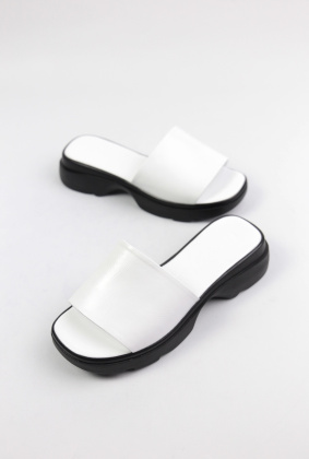 Шлепанцы кожаные Benito 0041-3/06 new- фото 1 - интернет-магазин обуви Pratik