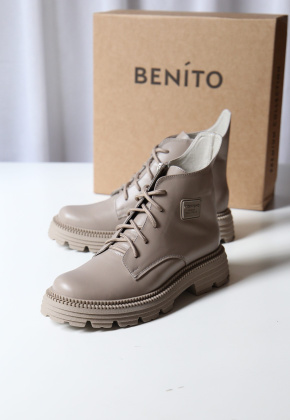 Ботинки кожаные Benito 1133/156/02- фото 1 - интернет-магазин обуви Pratik
