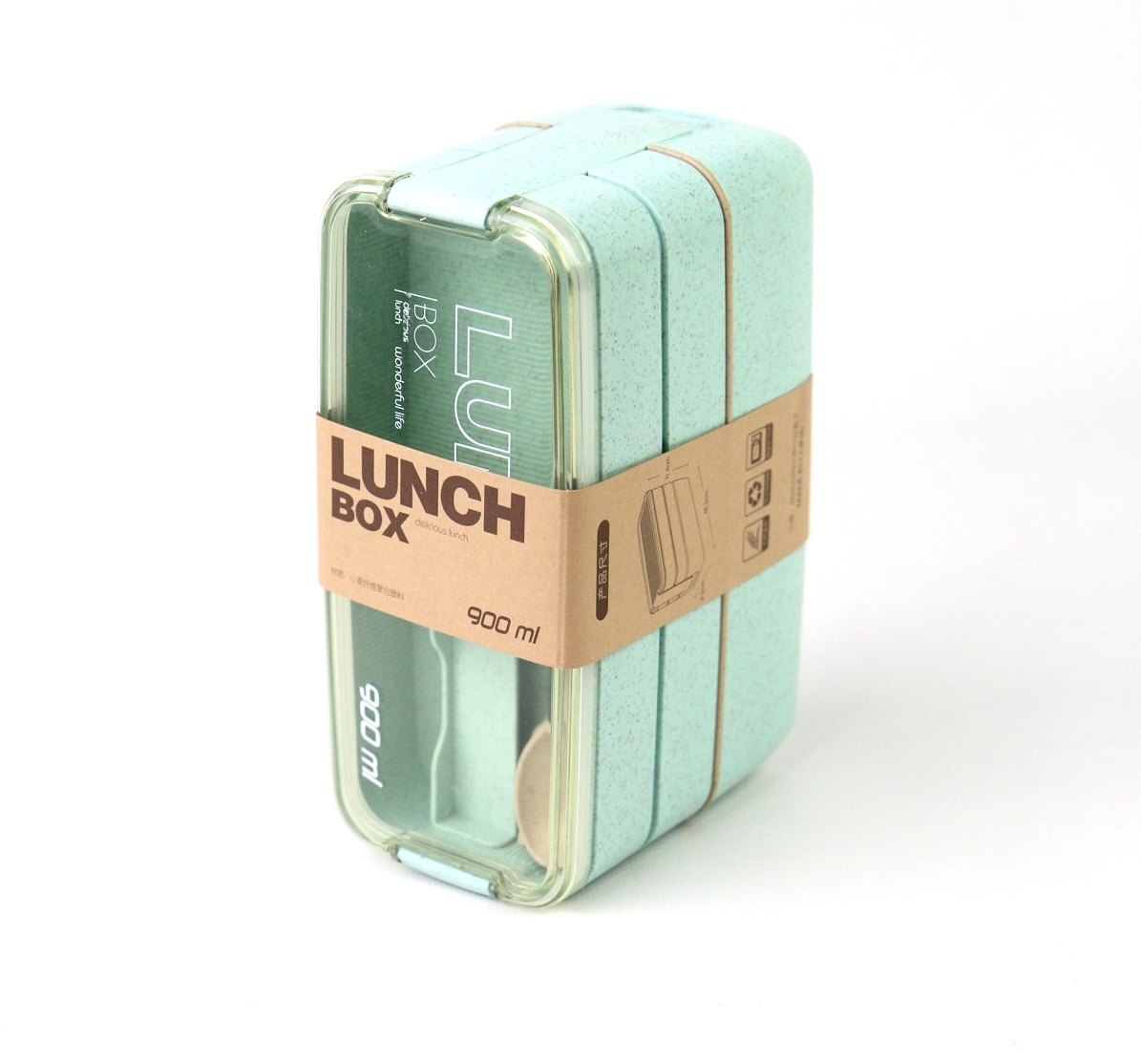 картинка Ланч-бокс 900 мл Зеленый от магазина Pratik