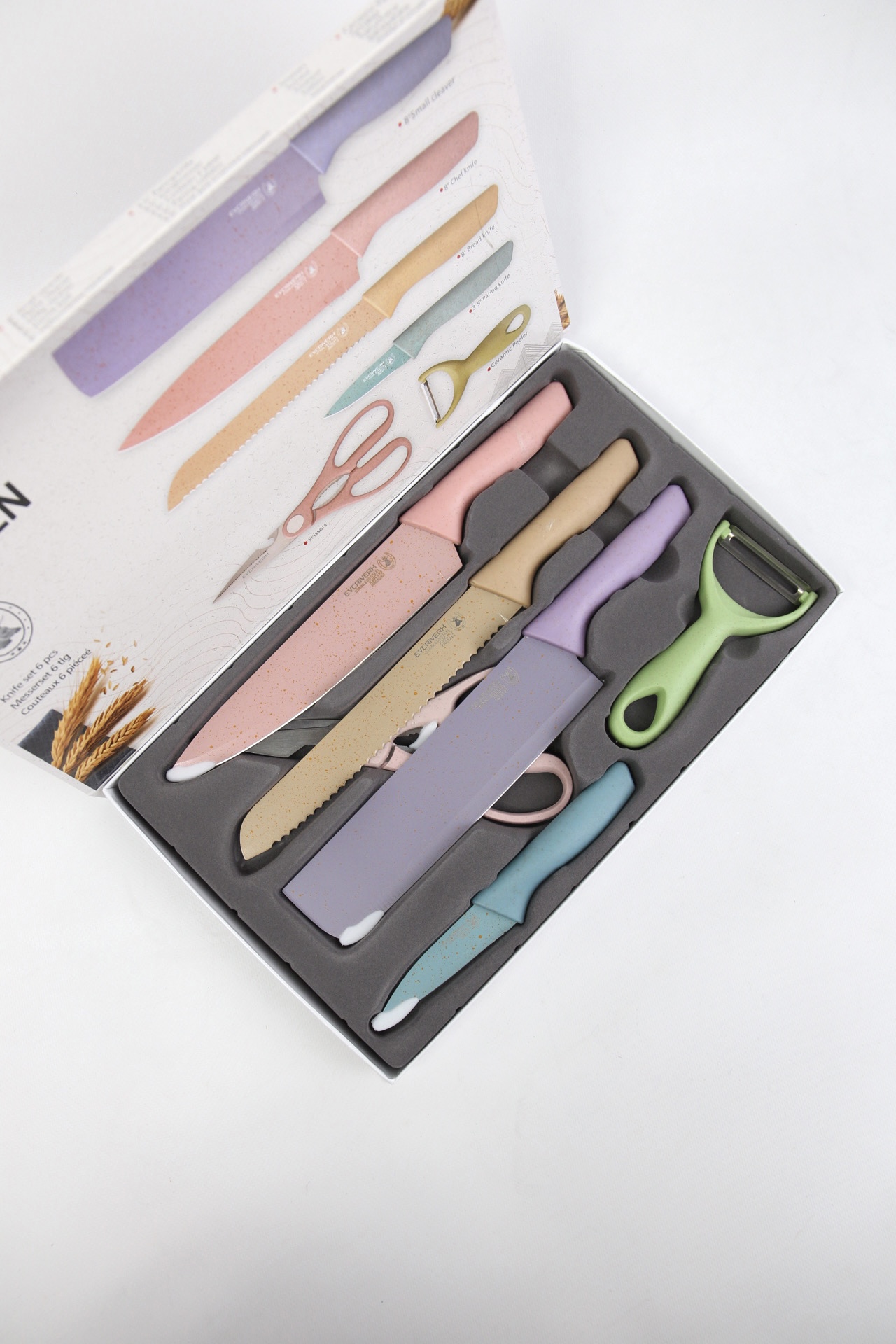 картинка Набор ножей из пшеничного волокна от магазина Pratik