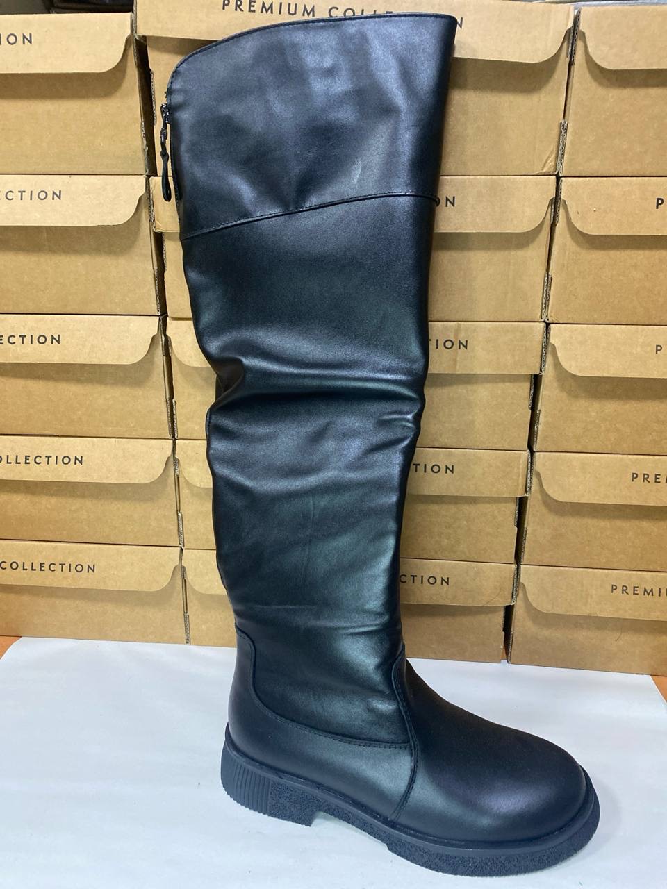 картинка Ботфорты кожаные Benito от магазина Pratik