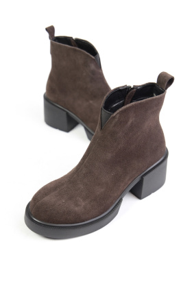 Ботильоны замшевые Benito 1183/30/02 new- фото 1 - интернет-магазин обуви Pratik