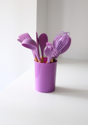 Набор кухонной утвари Фиолетовый 01/1- фото 1 - интернет-магазин обуви Pratik