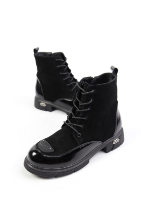 Ботинки замшевые Benito 34223/35-10 new- фото 1 - интернет-магазин обуви Pratik