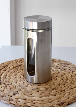 Банка с окошком 1300 мл 11/2- фото 1 - интернет-магазин обуви Pratik