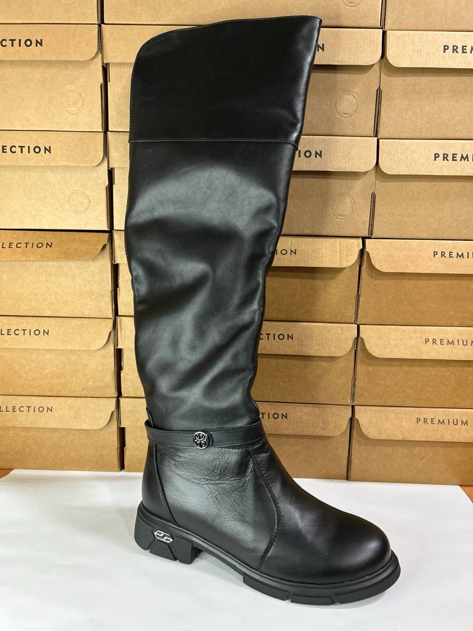 картинка Ботфорты кожаные Benito от магазина Pratik