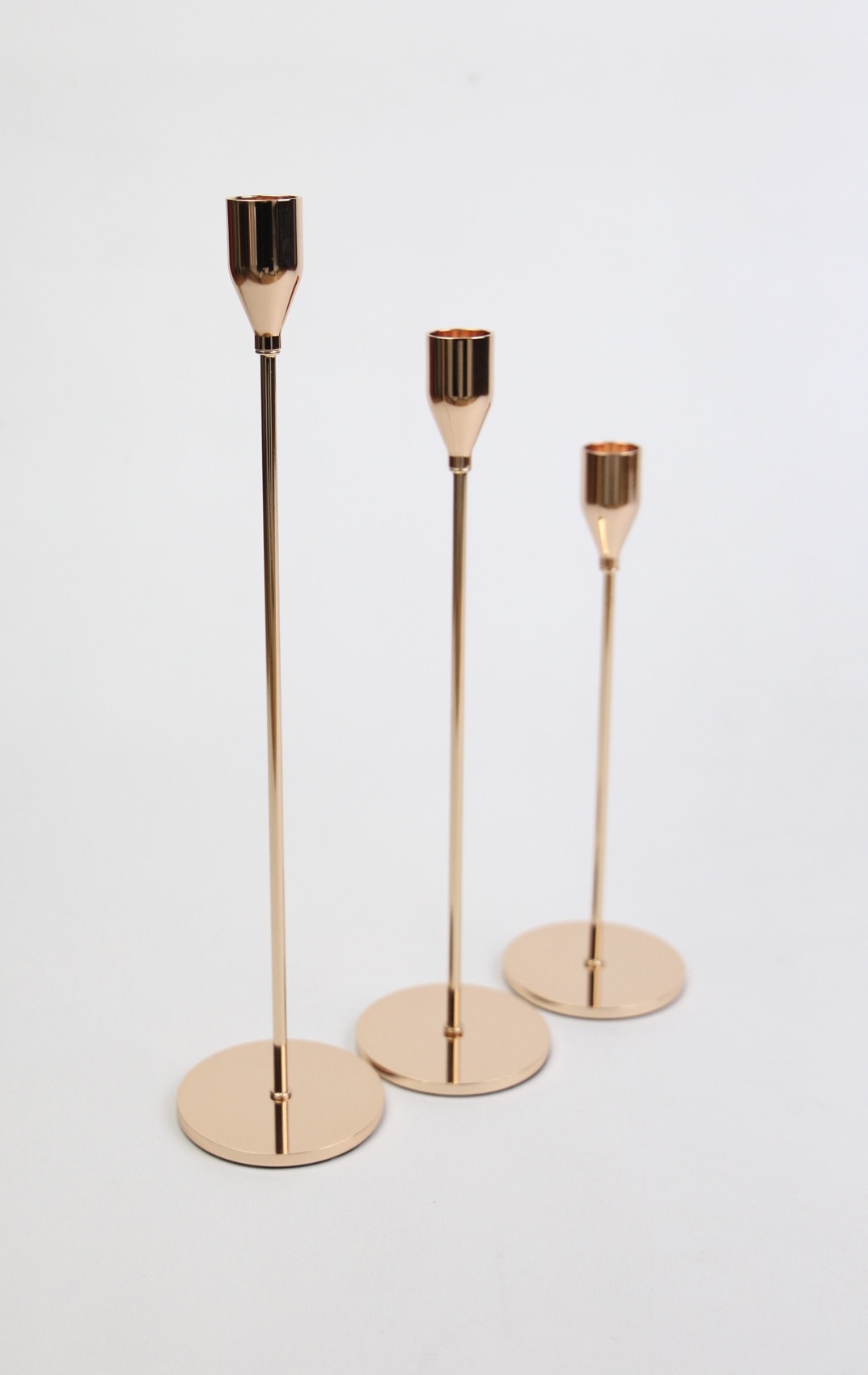 картинка Набор подсвечников золото 3 шт. от магазина Pratik