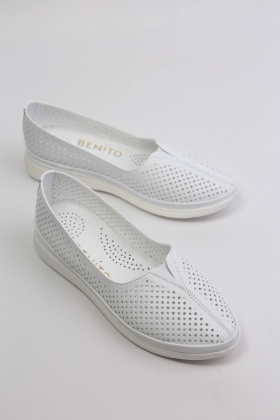 Балетки кожаные Benito 23650/1-1 new- фото 1 - интернет-магазин обуви Pratik