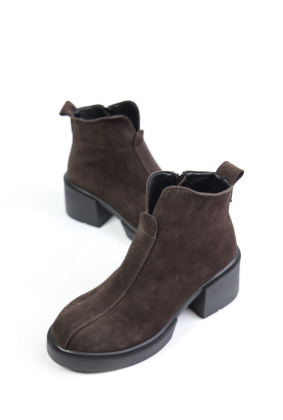 Ботильоны замшевые Benito 1198/30/02 new- фото 1 - интернет-магазин обуви Pratik