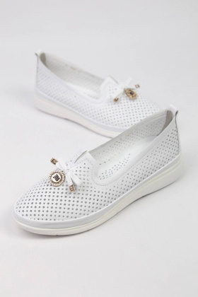 Балетки кожаные Benito 23860/1 new- фото 1 - интернет-магазин обуви Pratik