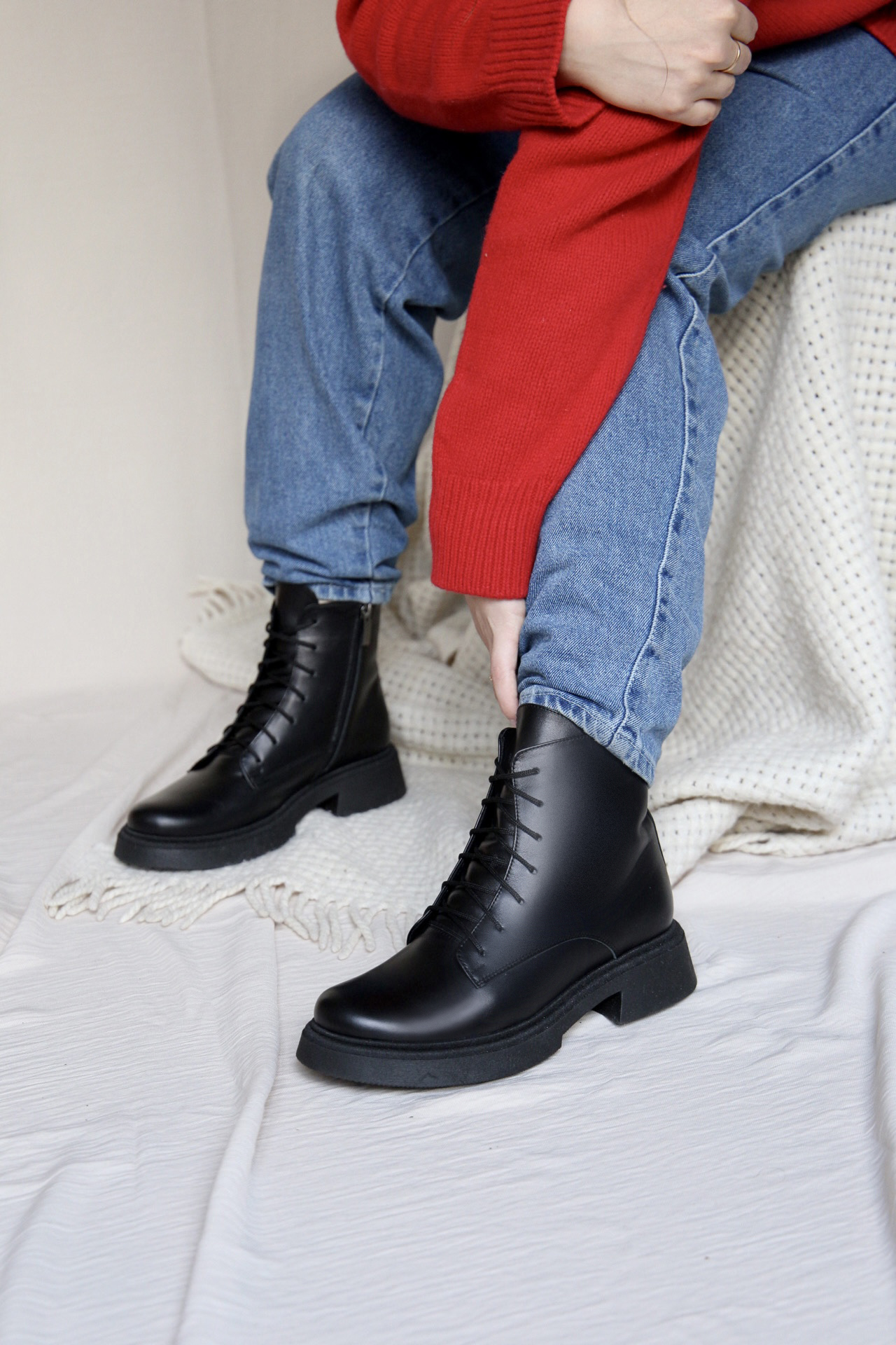 картинка Ботинки кожаные Benito от магазина Pratik