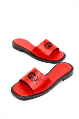 Шлепанцы кожаные Benito 0054/11 new- фото 1 - интернет-магазин обуви Pratik