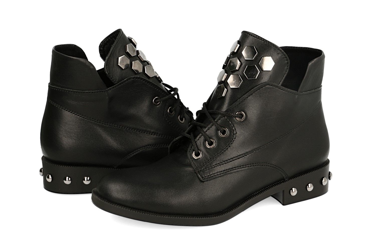 Ботинки кожаные Sothby's SATH558 фото 1 - интернет-магазин обуви Pratik
