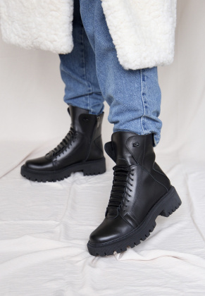 Ботинки кожаные Benito 864-2/01/03- фото 1 - интернет-магазин обуви Pratik