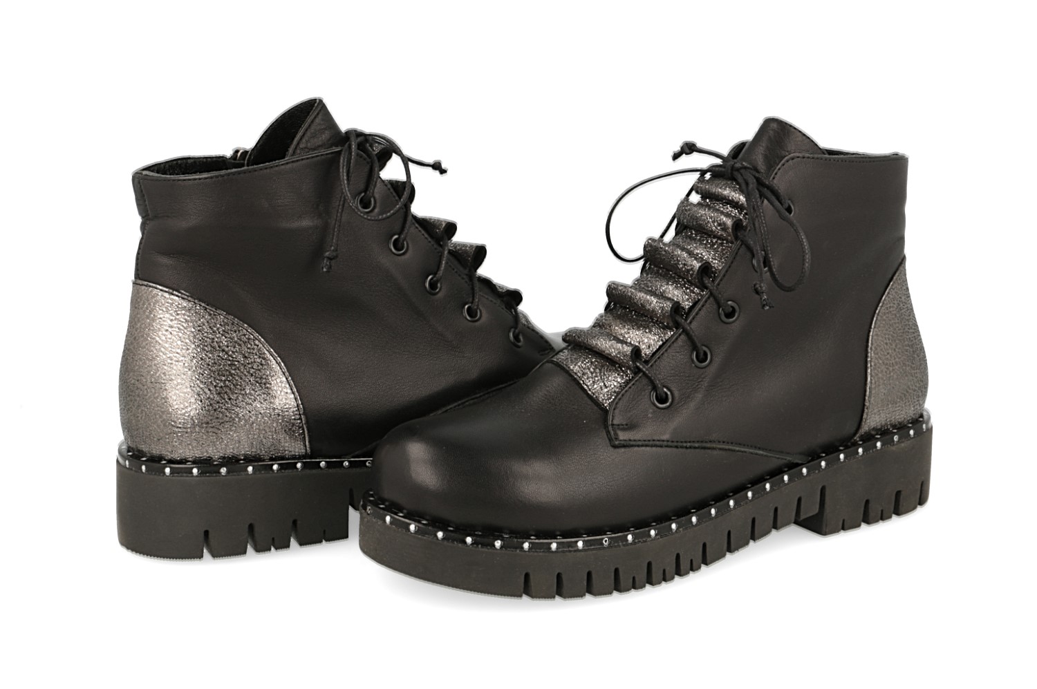 Ботинки кожаные Blizzarini BAP023-179 фото 1 - интернет-магазин обуви Pratik