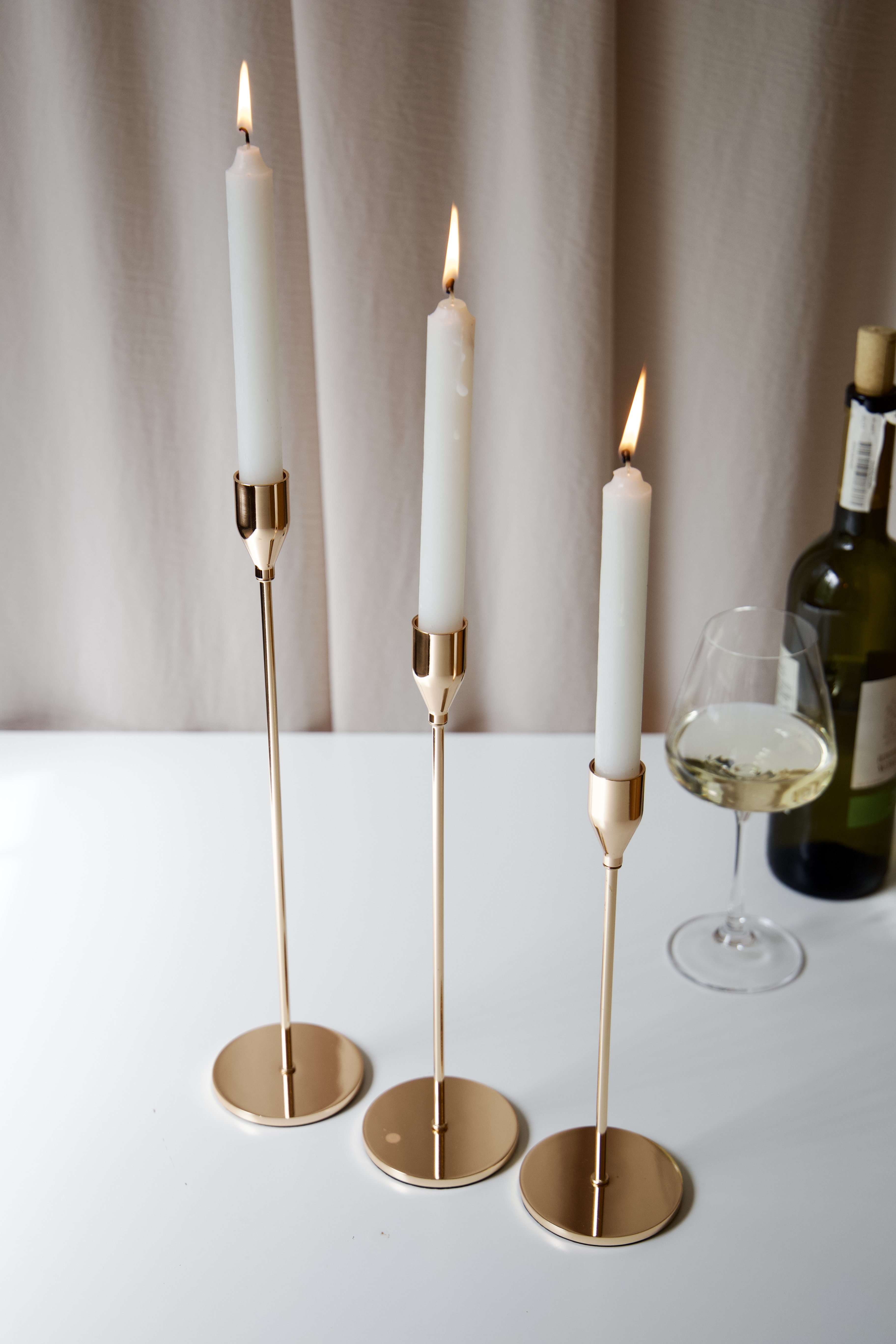 картинка Набор подсвечников золото 3 шт. от магазина Pratik