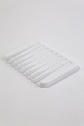 Мыльница силиконовая белая 93/1- фото 1 - интернет-магазин обуви Pratik