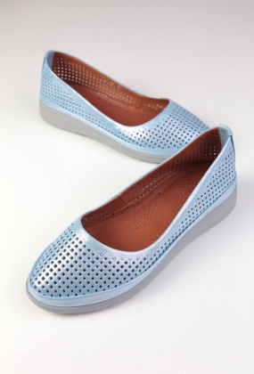 Балетки кожаные Benito 23367/321 new- фото 1 - интернет-магазин обуви Pratik