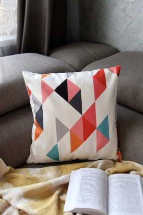 Наволочка декоративная орнамент Абстракция 75/8- фото 1 - интернет-магазин обуви Pratik