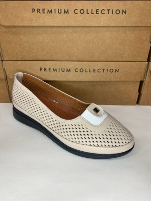 Балетки кожаные Benito GL0740 new- фото 1 - интернет-магазин обуви Pratik