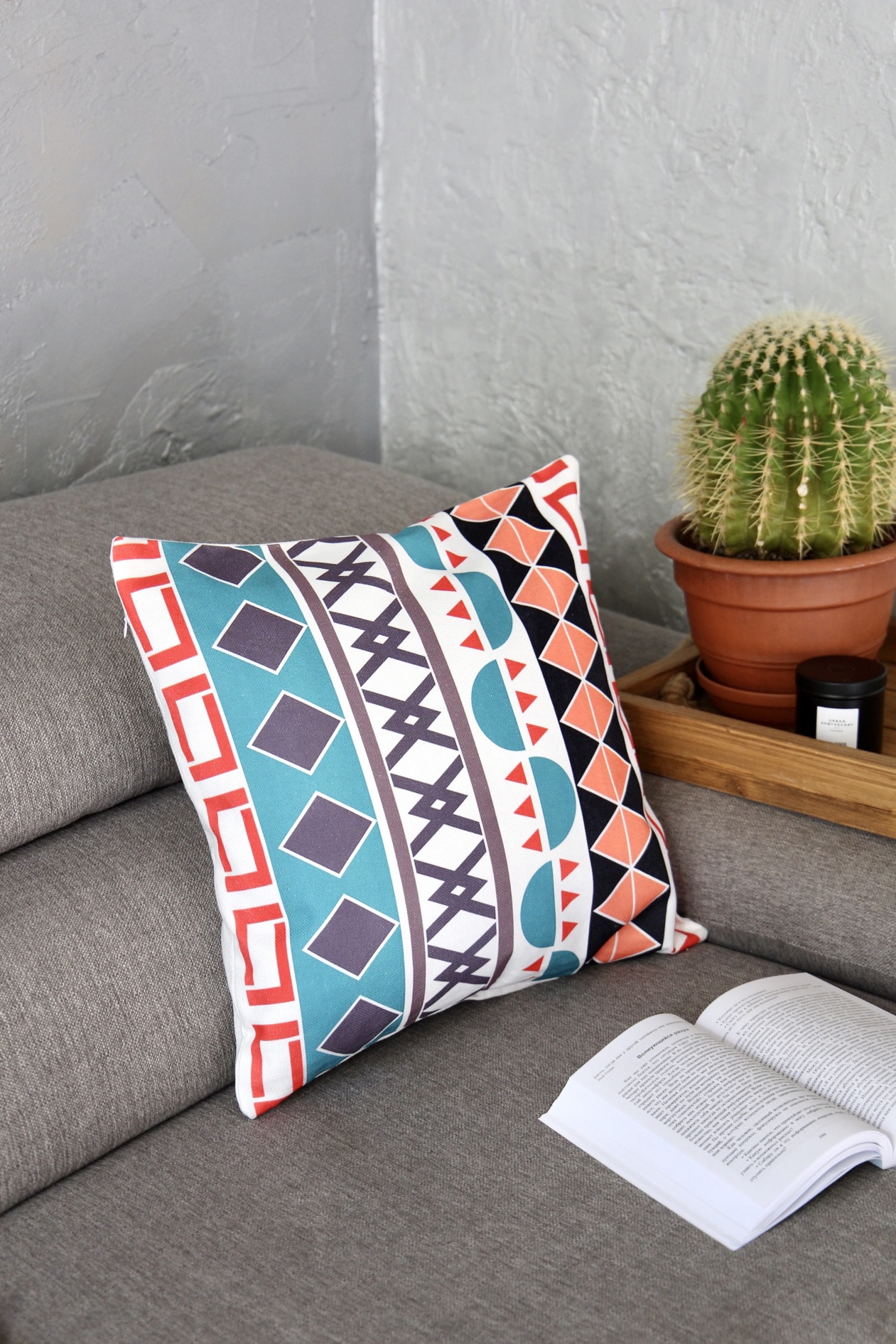 картинка Наволочка декоративная орнамент Африка от магазина Pratik